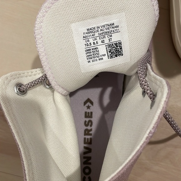 Converse CTAS Hi Lift Lucid Lilac Canvas Platform Sneakers NWT - Picture 11 of 11